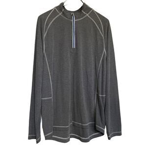Tommy Bahama Sweater Firewall Core Half Zip Pullover Charcoal‎ Size L